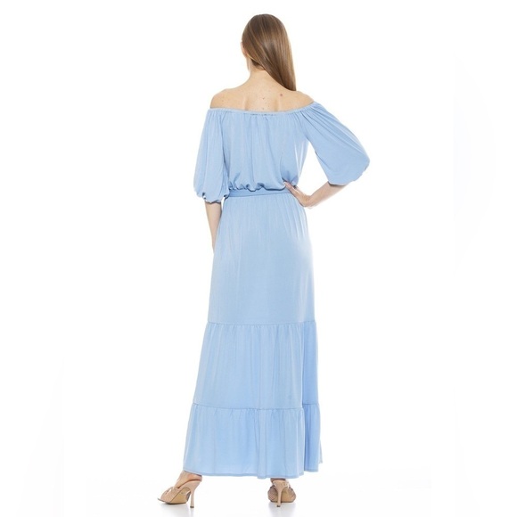 NWT Alexia Admor Harlow Floral Off Shoulder Maxi Dress Size XS - Picture 2 of 8